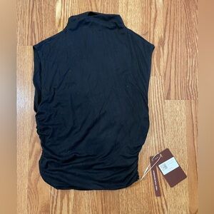OGL Black Sleeveless Mockneck blouse, medium